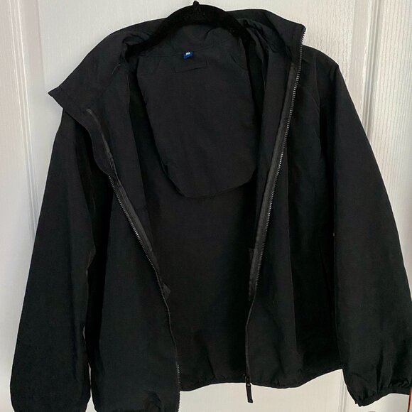 Uniqlo Kids Black Pocketable Parka / Rain Jacket Unisex Size 11-12 - Picture 4 of 8